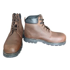 Masterson Boot Co Mens Brown Leather Composite Toe EH Work Boots Size 11 EW ASTM